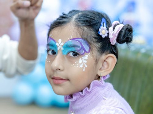 A  Girl with a face painting